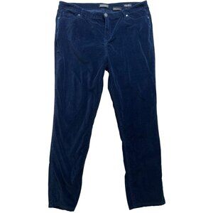 Buffalo David Bitton Women's Marvel Mid-Rise Velvet Skinny Jeans Size 16/36 Blue